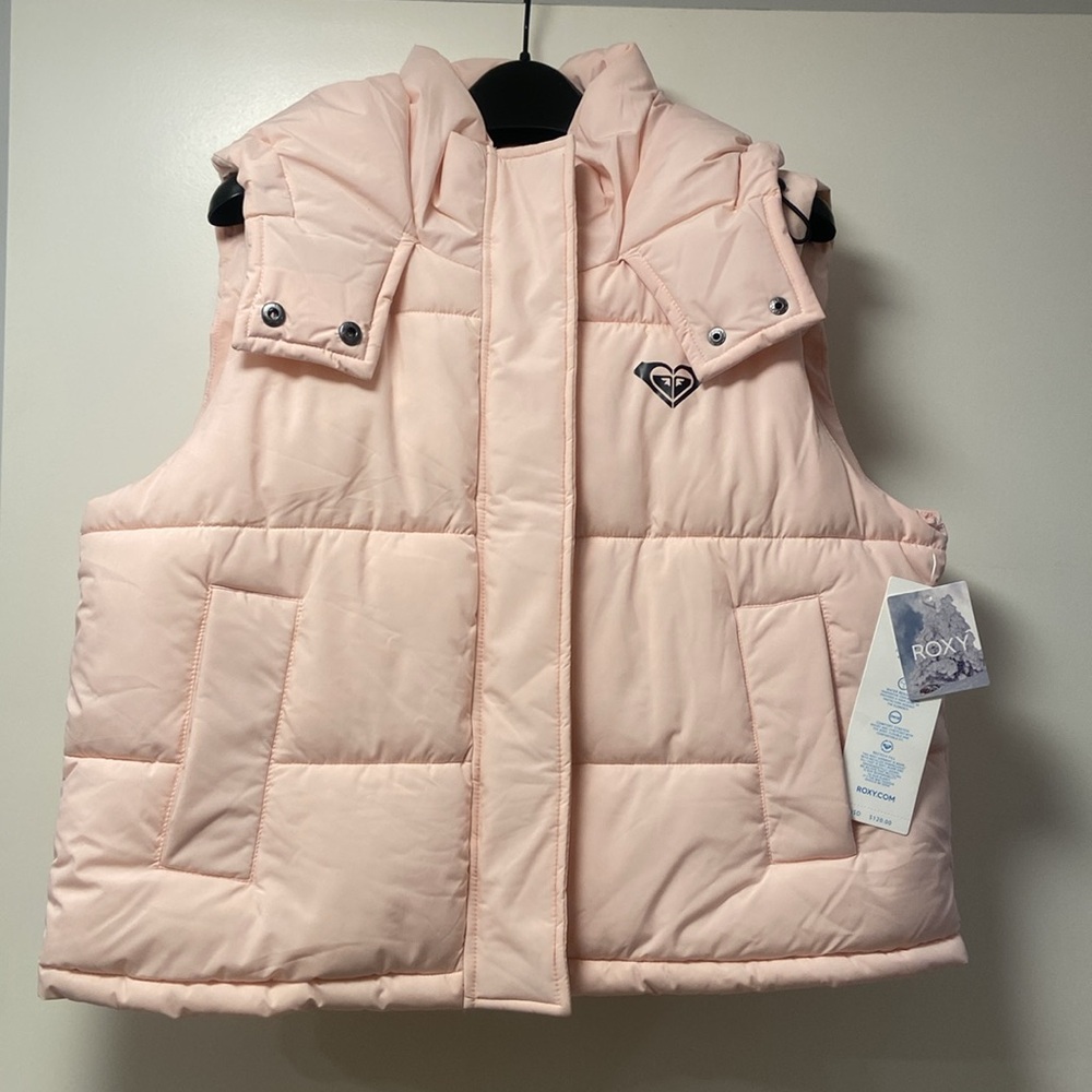 Roxy Pink Puffer Jacket
